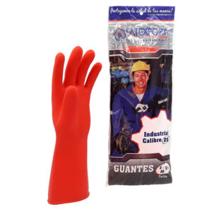 Guante Latex Industrial Rojo C25 Latexport