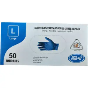 Guante Nitrilo HD Azul 12.7gr 50und Intago